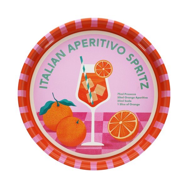 Iš metalo padėklas ø 33 cm Aperitivo Spritz – Rex London