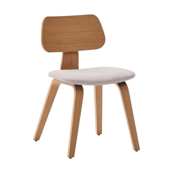 Smėlio spalvos/natūralios spalvos valgomojo kėdė iš ąžuolo Gena – Kave Home