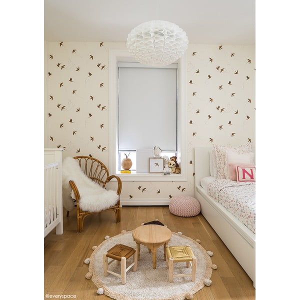 Skalbiamas/rankų darbo iš medvilnės vaikiškas kilimas smėlio spalvos ø120 cm Bubbly Honey – Lorena Canals-image-3