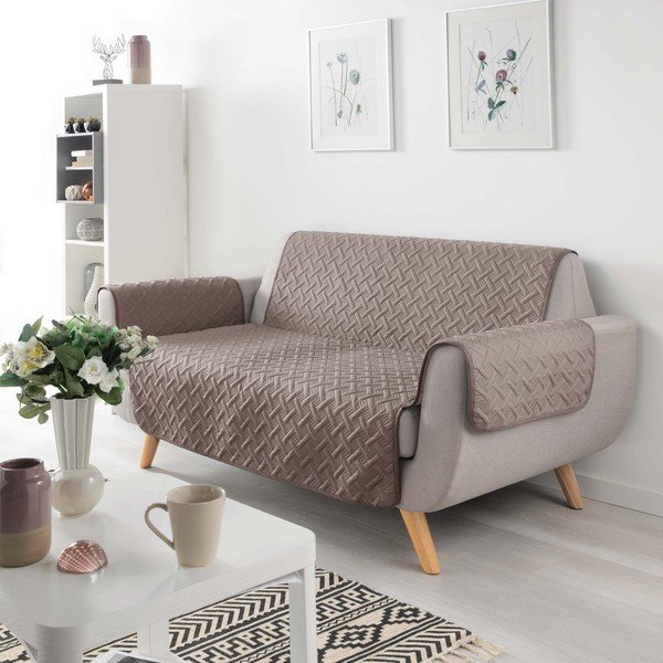 4 sėdimos vietos apsauginis sofai baldų apmušalas rudos spalvos Lounge – douceur d'intérieur-image-2