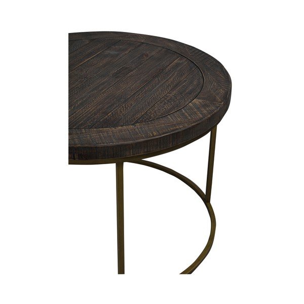 Rudas medinis kavos staliukas Rowico Dalton-image-1