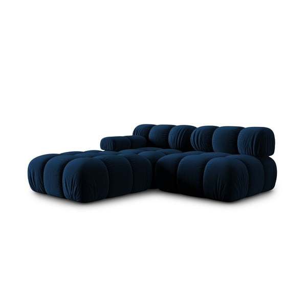 Sofa mėlynos spalvos iš velveto 282 cm Bellis – Micadoni Home-image-4