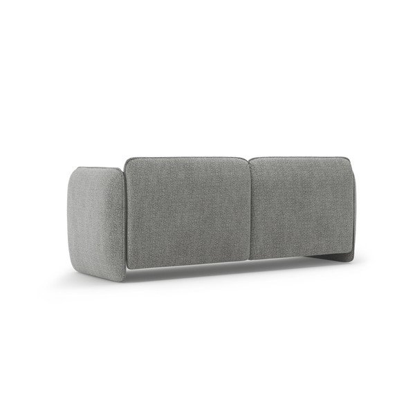 Šviesiai pilkos spalvos sofa iš šenilinio audinio 204 cm Georgia – Micadoni -image-3