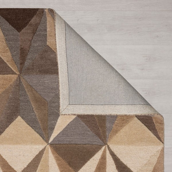 Iš vilnos kilimas smėlio spalvos 160x230 cm Reverie – Flair Rugs-image-4