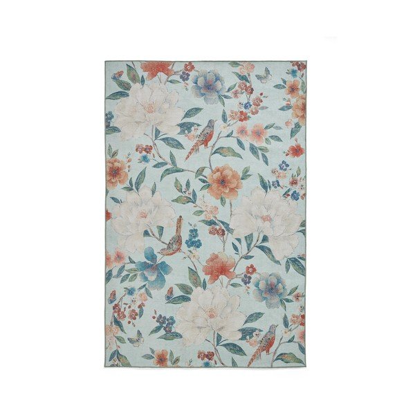 Skalbiamas kilimas mėlynos spalvos 152x230 cm Pipa Floral – Catherine Lansfield