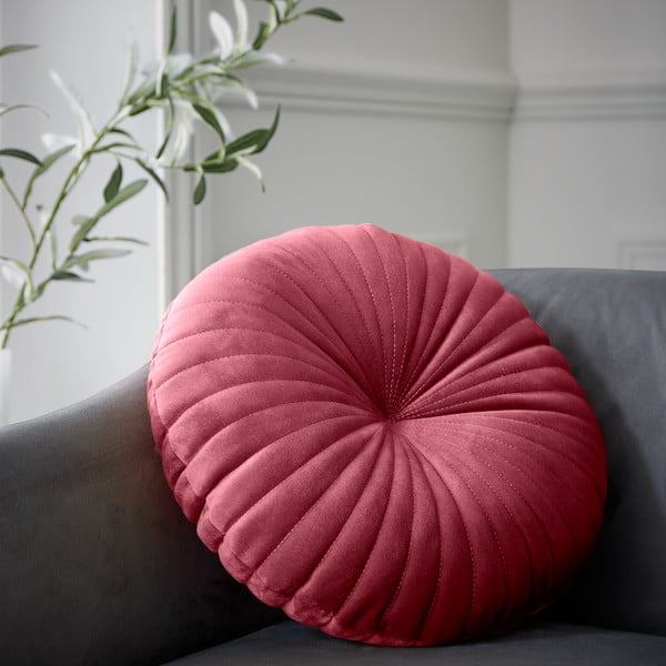 Iš velveto dekoratyvinė pagalvėlė ø 40 cm Round Soft Touch – Catherine Lansfield-image-1
