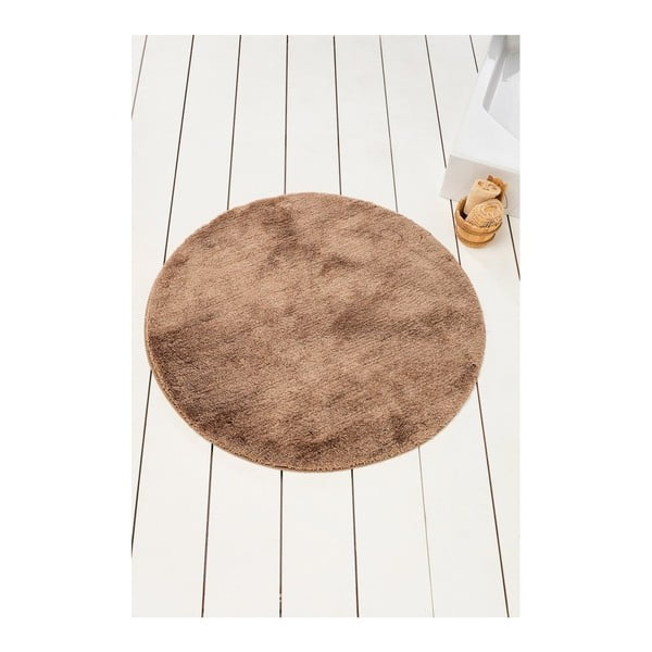 Smėlio-rudos spalvos vonios kilimėlis "Colors of Cap", ⌀ 90 cm