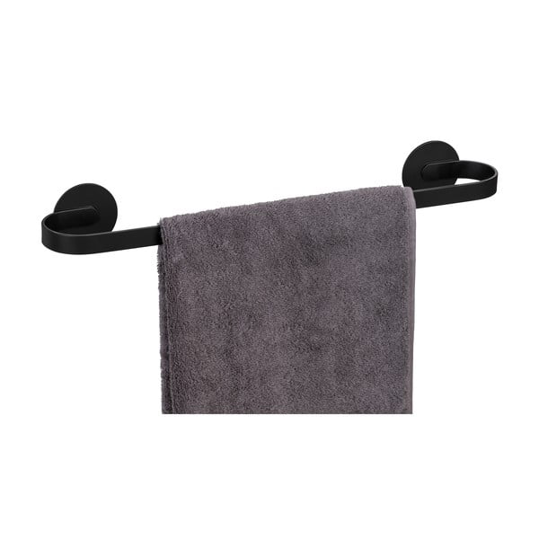 Klijuojamas iš metalo rankšluosčio laikiklis matinės juodos spalvos Bivio – Wenko-image-2