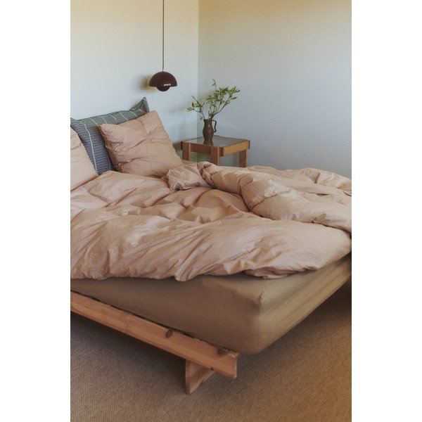 Iš pušies masyvo viengulė lova natūralios spalvos su lovos grotelėmis 120x200 cm Kanso – Karup Design-image-4