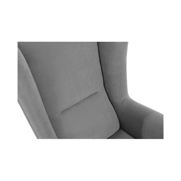 Antracito spalvos fotelis Max Winzer Bruno Velor-image-2