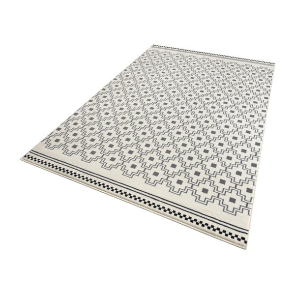 Juodai baltas kilimas Zala Living Cubic, 70 x 140 cm-image-1