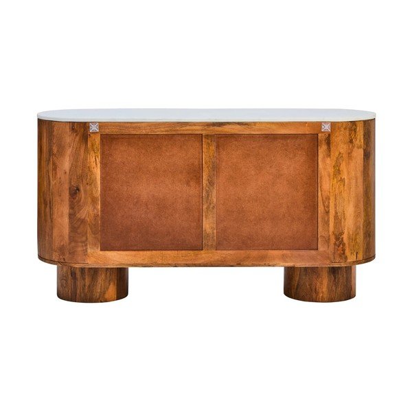 Natūralios spalvos iš mango masyvo šoninė spintelė 140x75x45 cm Torcino – Premier Housewares-image-4