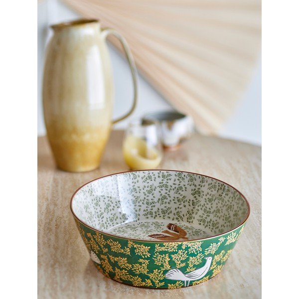 Žalios spalvos iš keramikos dubuo ø 28 cm Hezha – Bloomingville-image-1