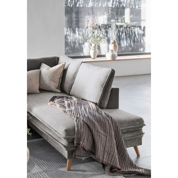 Sulankstoma kampinė sofa pilkos spalvos (su dešiniuoju kampu) Charming Charlie – Miuform-image-4