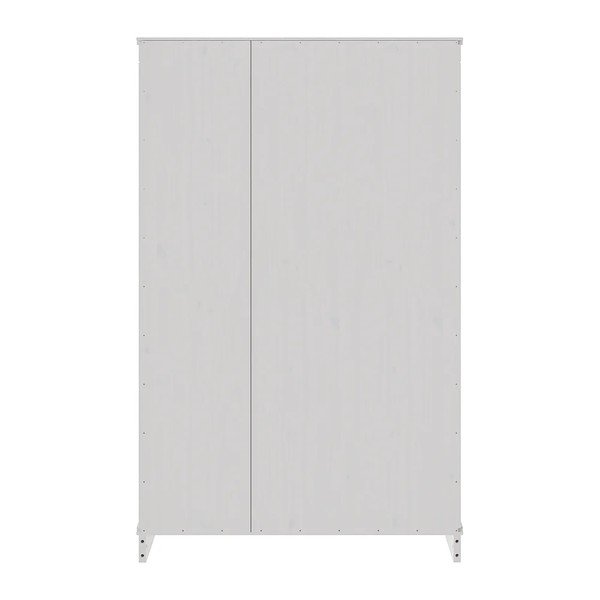 Baltos spalvos iš pušies masyvo spintelė 74x118x35 cm Anita – Støraa-image-4
