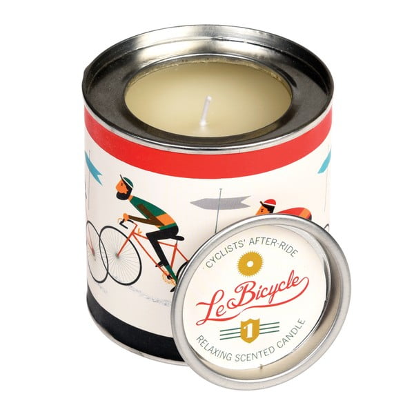 Rex London Le Bicycle grynos medvilnės kvapioji žvakė, 40 valandų degimo trukmė