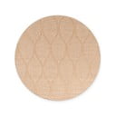 Smėlio spalvos/dramblio kaulo spalvos apvalios formos lauko ir vidaus kilimas ø 160 cm Duet Liora – NORTHRUGS