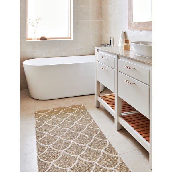 Smėlio spalvos lauko kilimas 70x150 cm Kotte Sand – Pappelina-image-1