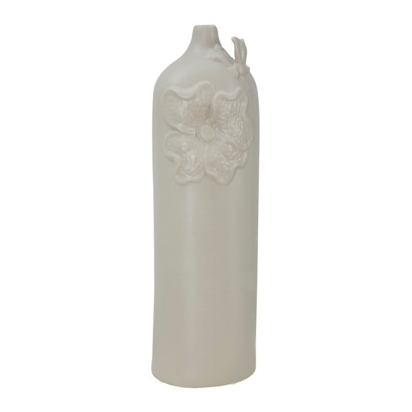 Smėlio spalvos porcelianinė vaza Mauro Ferretti Fleur, aukštis 47,5 cm