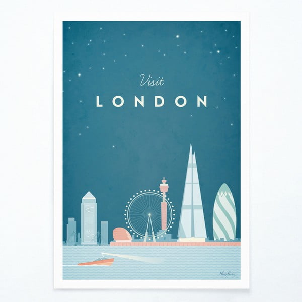 Plakatas Travelposter London, 50 x 70 cm