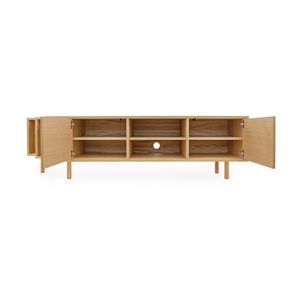 Natūralios spalvos TV spintelė iš ąžuolo 189x50x44 cm Shift – Woodman-image-3