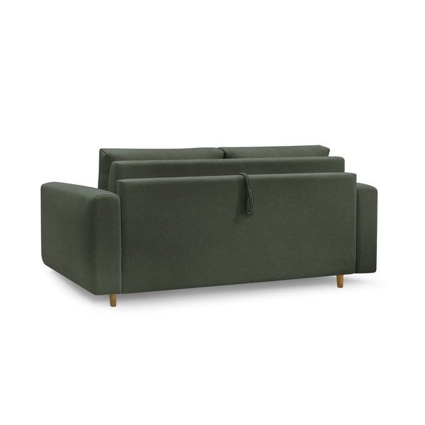 Žalios spalvos sofa miegojimui/sulankstoma 220 cm Cocoone – Bobochic Paris-image-4