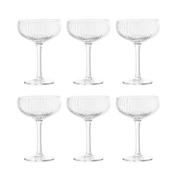 Stiklinės 6 vnt. šampanui 250 ml Astrid – Bloomingville