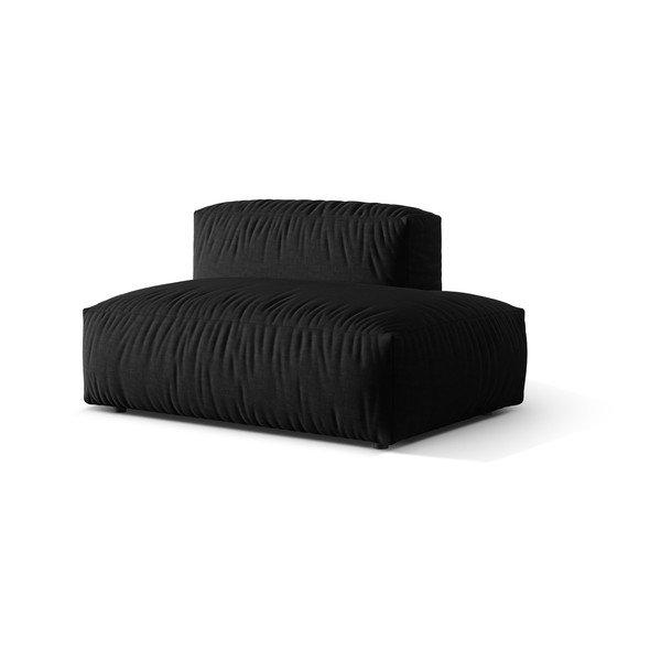 Modulinė sofos dalis juodos spalvos (su dešiniuoju kampu) Martina – Micadoni Home-image-2