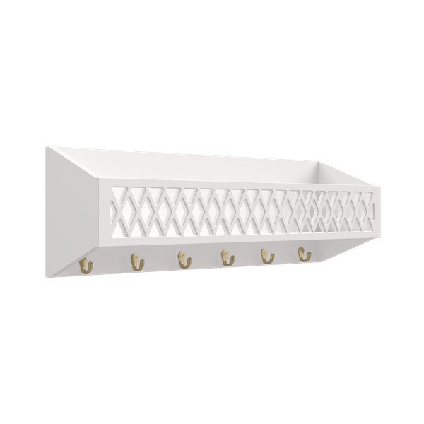 Baltos spalvos sieninė vaikiška drabužių kabykla 75x25 cm Harlequin – Cam Cam Copenhagen