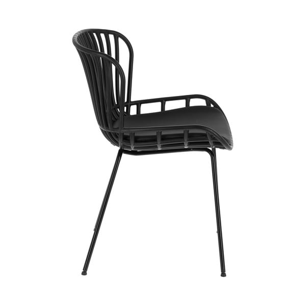 Juoda sodo kėdė su plienine konstrukcija Kave Home Surpik-image-2