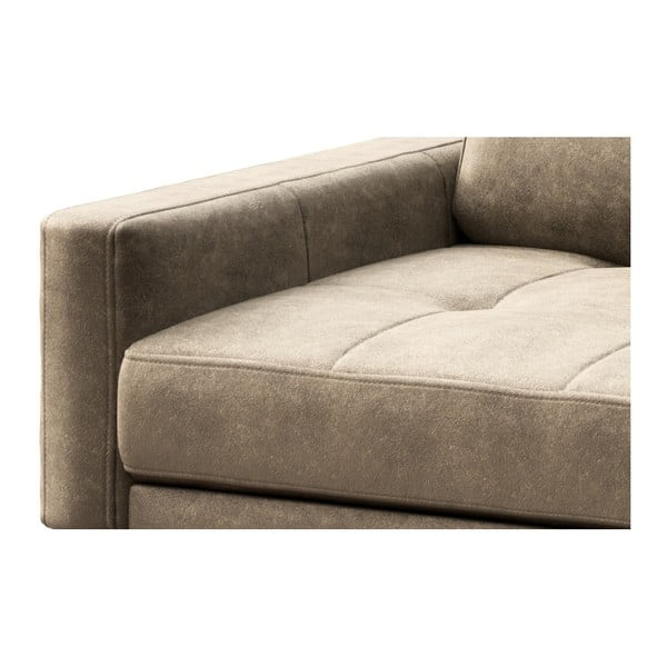 Smėlio spalvos dirbtinės odos sofa MESONICA Musso Tufted, 173 cm-image-4