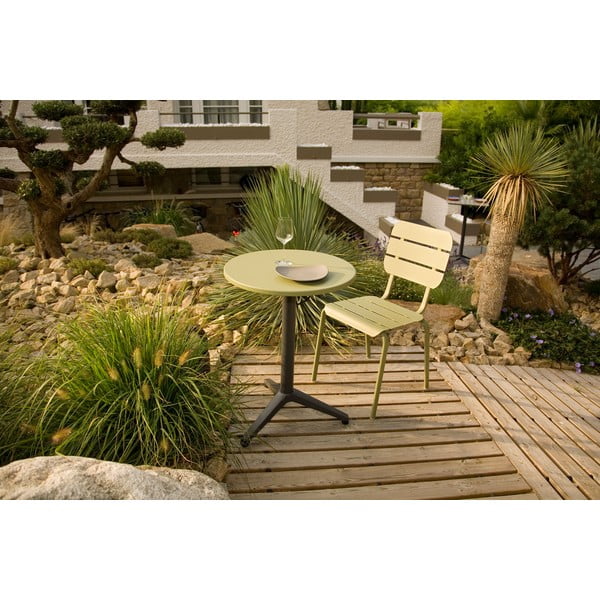 Metalinės sodo kėdės žalios spalvos 4 vnt. Alicante – Ezeis-image-1