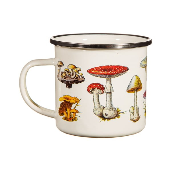 Kreminis emaliuotas kūdikio puodelis Vintage Mushroom - Sass & Belle-image-3
