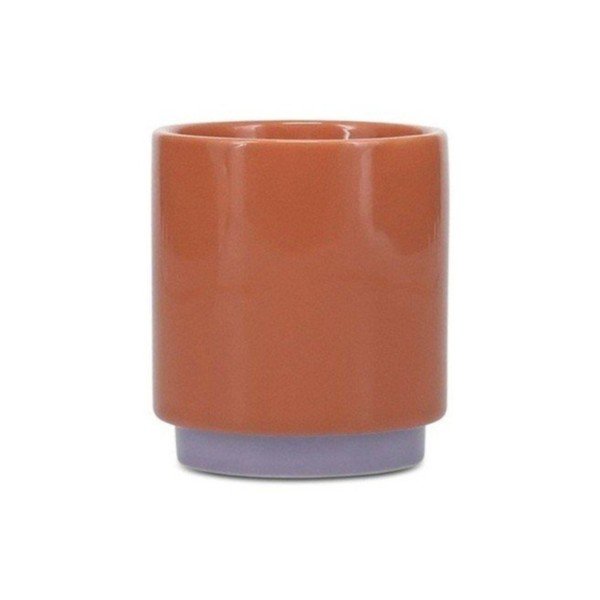 Oranžinės spalvos/violetinės spalvos iš molio puodelis 130 ml Duo – ONA