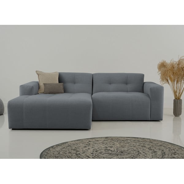 Kampinė sofa tamsiai pilkos spalvos (su kairiuoju kampu) Maxel – Scandic-image-1