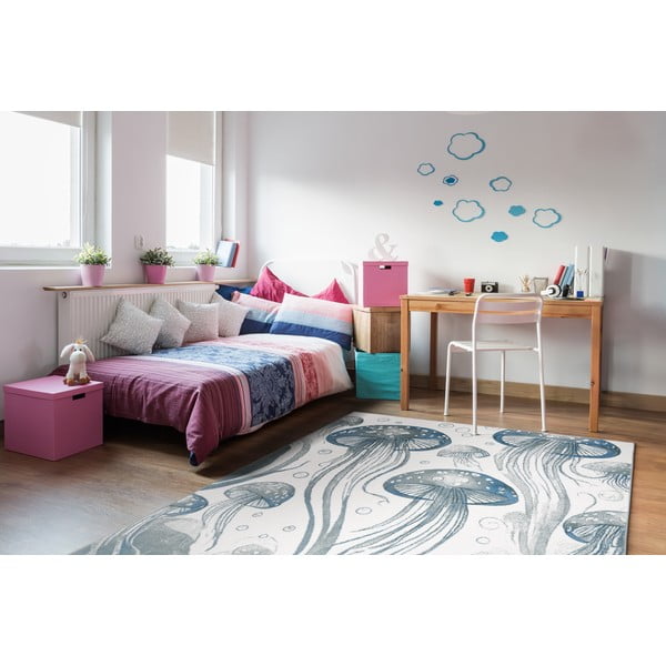 Vaikiškas kilimas mėlynos spalvos 133x190 cm Under the Sea – FD-image-1