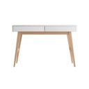 Vaikiškas rašomasis stalas su baltu stalviršiu 60x120 cm Swing – Pinio