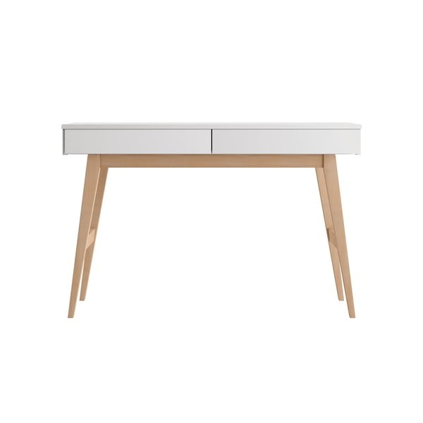 Vaikiškas rašomasis stalas su baltu stalviršiu 60x120 cm Swing – Pinio