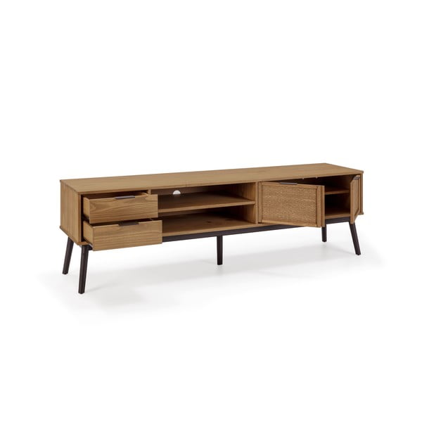 Iš pušies masyvo TV spintelė 180x52 cm Natasha – Marckeric-image-3