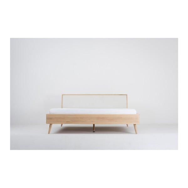 Lova iš ąžuolo medienos Gazzda Ena, 160 x 200 cm-image-3