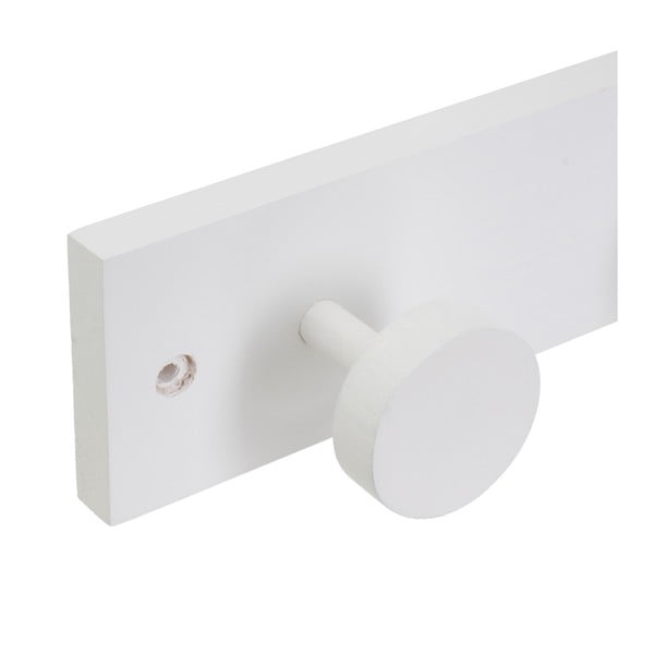 Baltos spalvos iš pušies masyvo sieninė lentyna 40 cm Anillos – Casa Selección-image-1