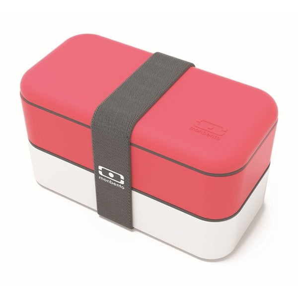 Raudonos ir baltos spalvos pietų dėžutė "Monbento Original