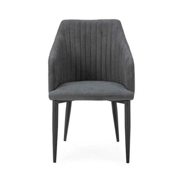 Tamsiai pilkos spalvos iš audinio valgomojo kėdžių komplektas 2 vnt. Nadi – Marckeric-image-2