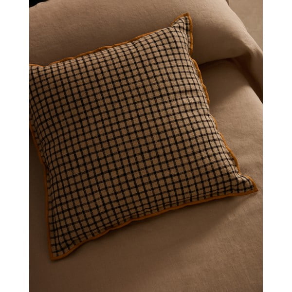 Iš lino mišinio dekoratyvinis pagalvės užvalkalas 45x45 cm Airi – Kave Home-image-1