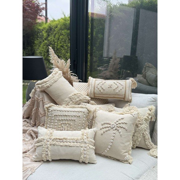 Iš medvilnės dekoratyvinis pagalvės užvalkalas 43x43 cm Seashells – Mioli Decor-image-4