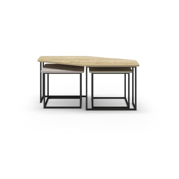 Kavos staliukai 3 vnt. 60x111,5 cm Zoya – Marckeric