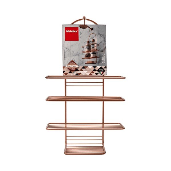 Vonios kambario pakabinama lentyna Metaltex Copper-image-2