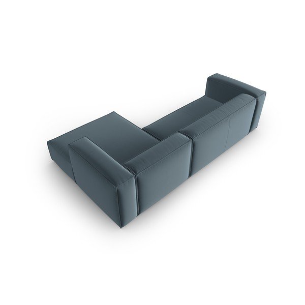 Iš velveto kampinė sofa mėlynos spalvos Mackay – Cosmopolitan Design-image-3