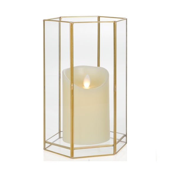 Žvakidė "Gold Hex", aukštis 22,8 cm