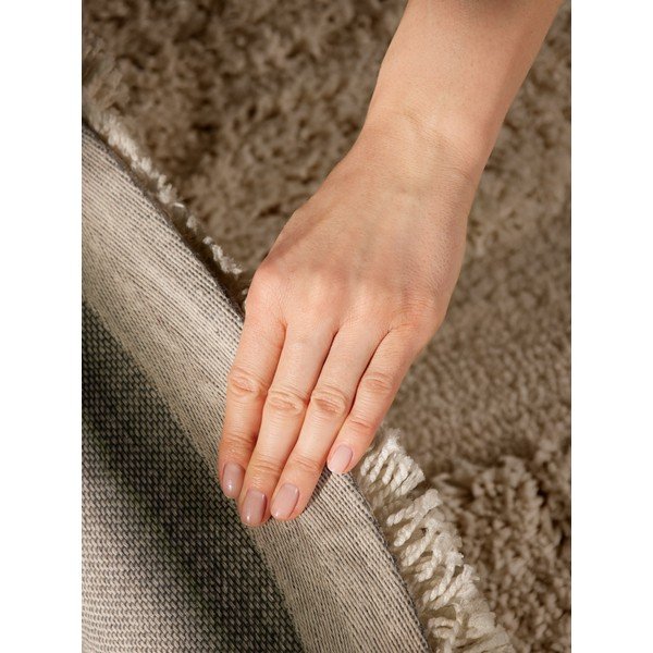 Rankų darbo smėlio spalvos apvalios formos kilimas ø 160 cm Lambeth Jasper – Ted Baker-image-2